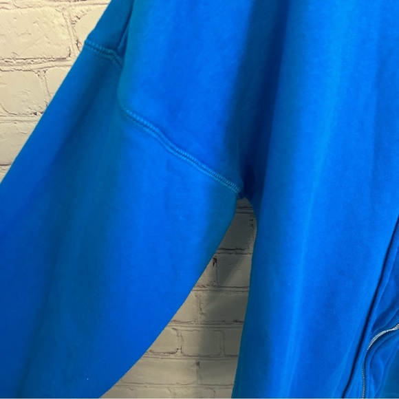 Ruby Ribbon royal blue cowl neck zip back pullover sweater size XL athleisure - Picture 7 of 8